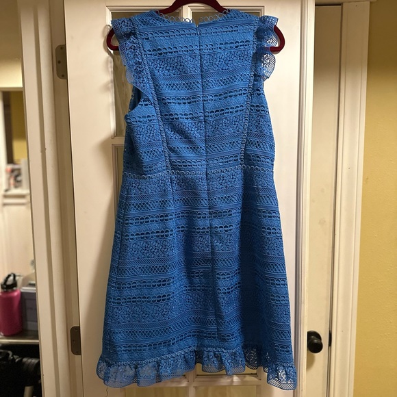 J. Crew Lace Blue Dress - Picture 6 of 6